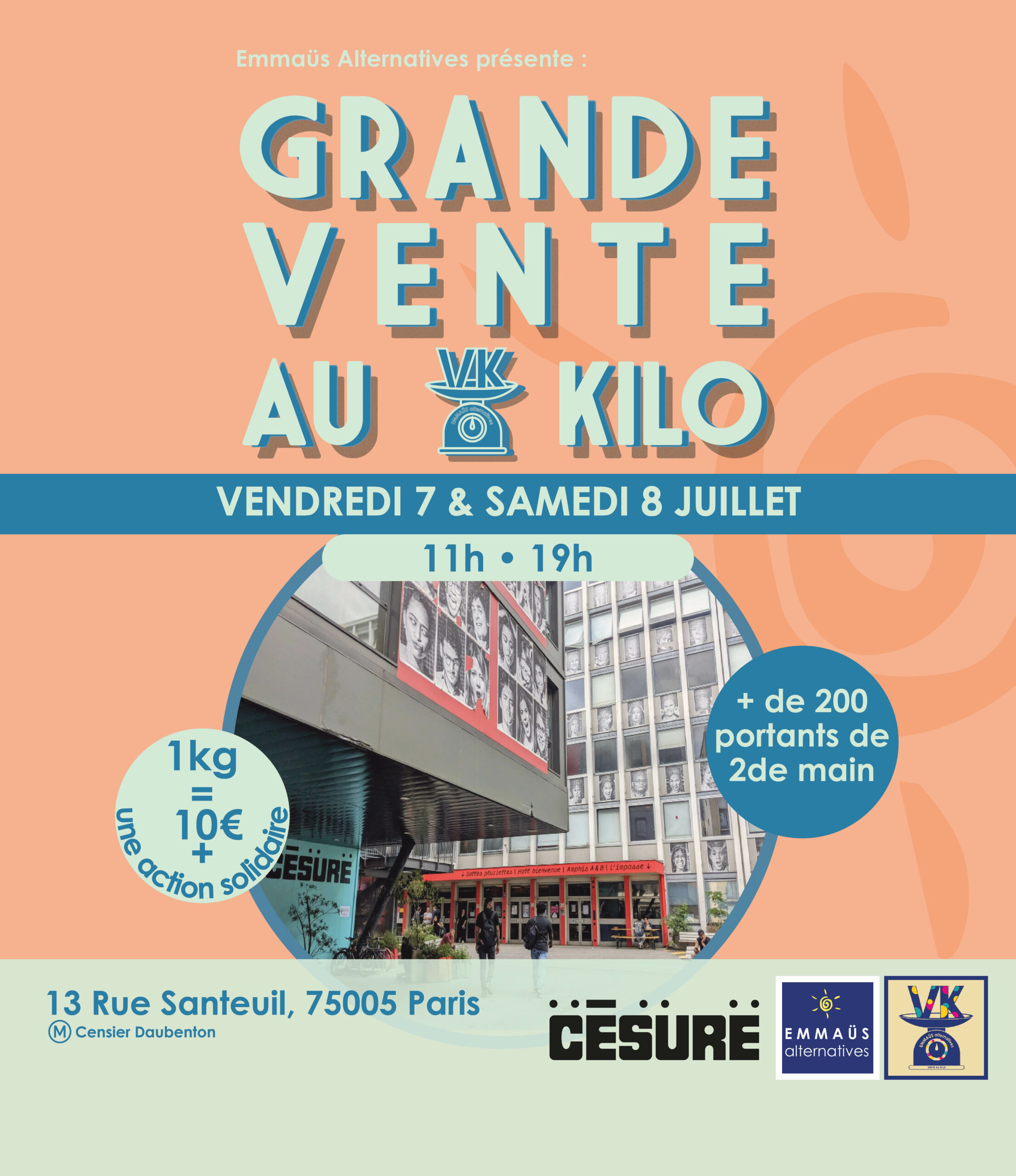 Grande vente au kilo • Césure