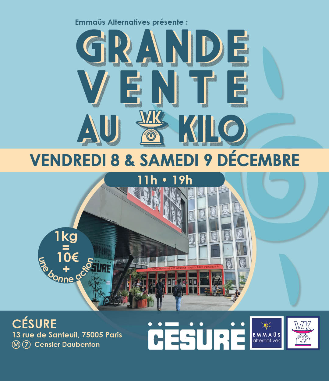 Grande vente au kilo à Césure