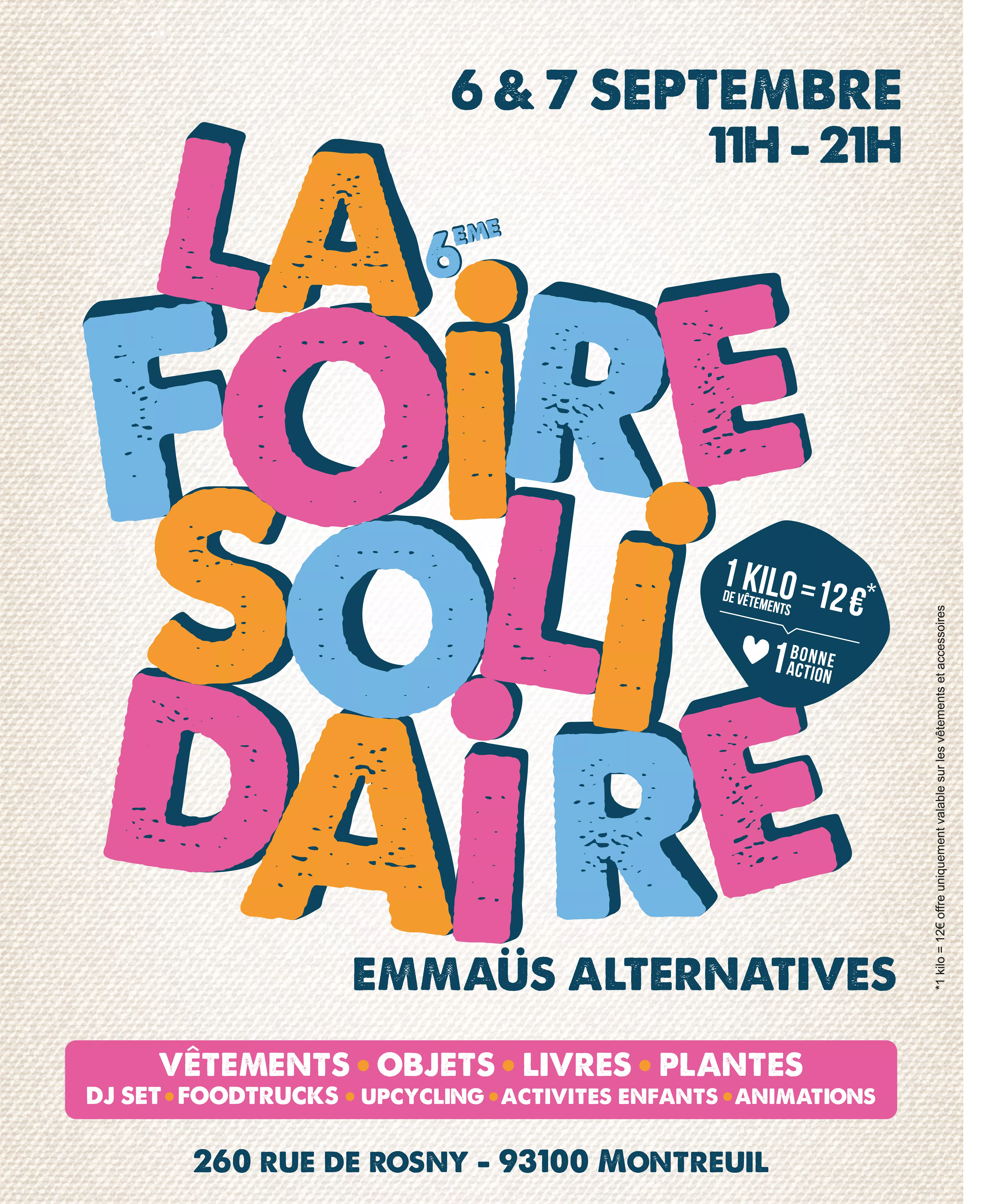 Foire Solidaire • vend.06.09 & sam.07.09